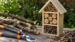 Insektenhotel aus Aesten bauen mit der Astschere